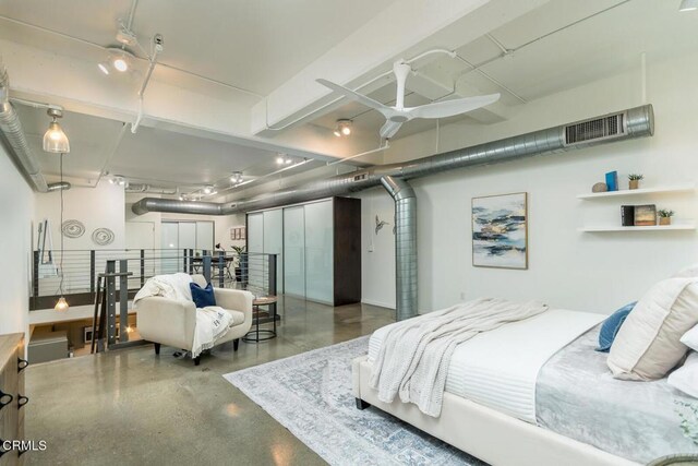510 S Hewitt St Unit 106, Los Angeles, CA 90013 - bedroom featuring finished concrete flooring