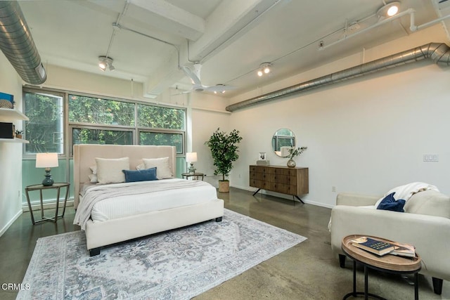 510 S Hewitt St Unit 106, Los Angeles, CA 90013 - bedroom featuring finished concrete flooring and baseboards