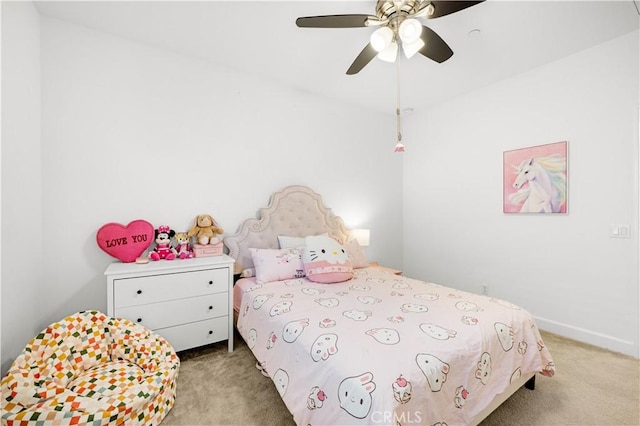 114 Yuba, Irvine, CA 92620 - bedroom with light colored carpet and ceiling fan