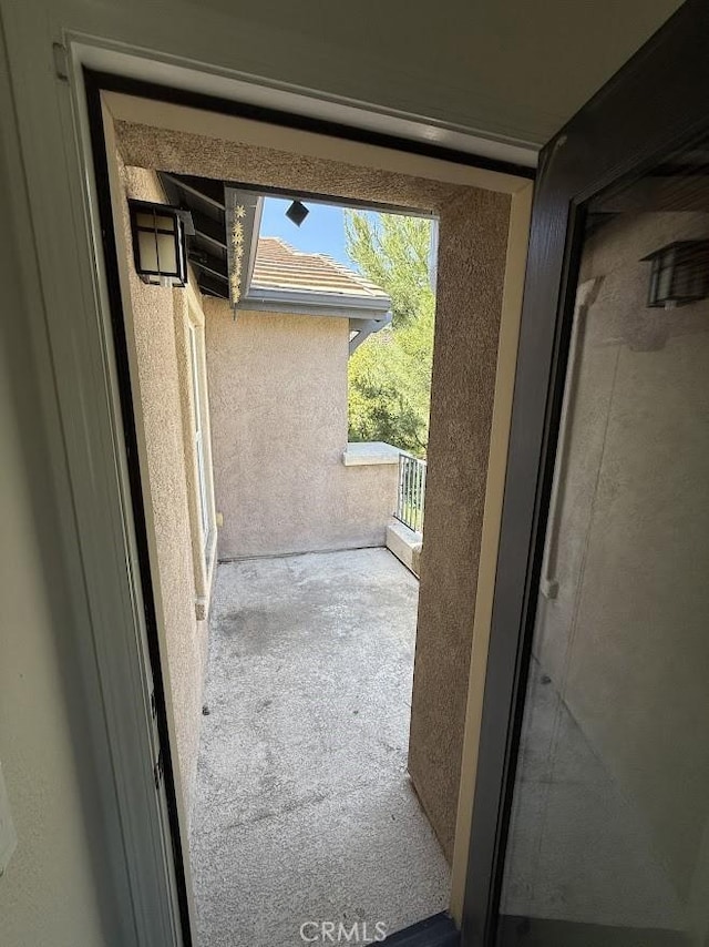 16722 Nicklaus Dr Unit 47, Rancho Cascades, CA 91342 - doorway with carpet flooring