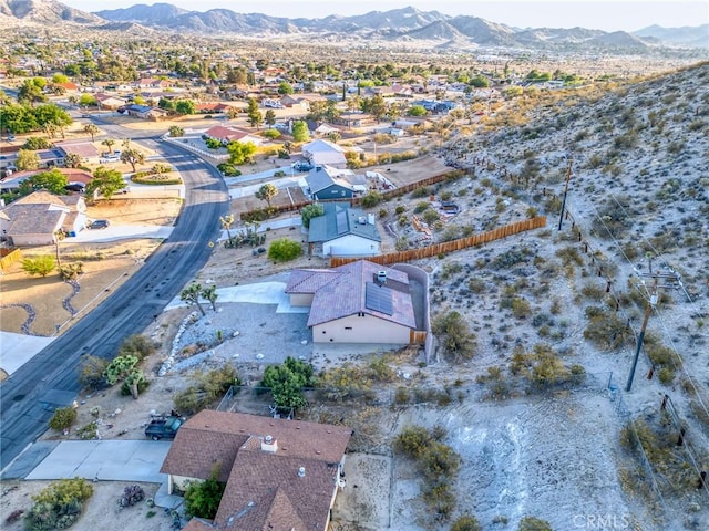 8244 Balsa Ave, Yucca Valley, CA 92284 - aerial view of residential area featuring a mountain backdrop