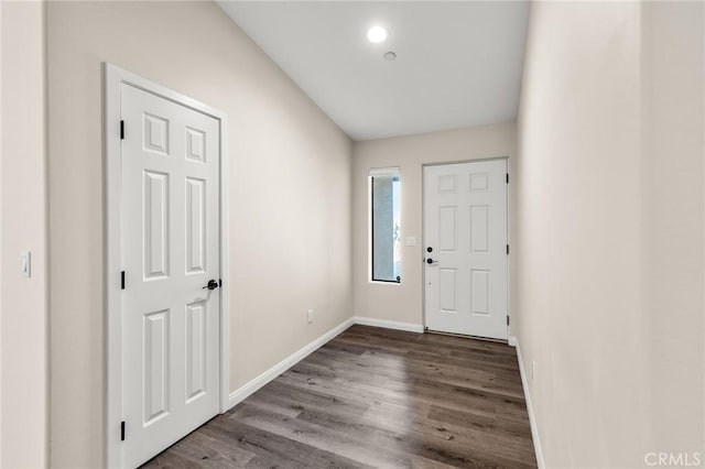 8244 Balsa Ave, Yucca Valley, CA 92284 - foyer entrance featuring baseboards and wood finished floors