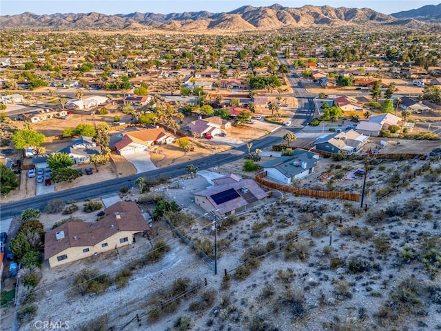 8244 Balsa Ave, Yucca Valley, CA 92284 - aerial perspective of suburban area with mountains