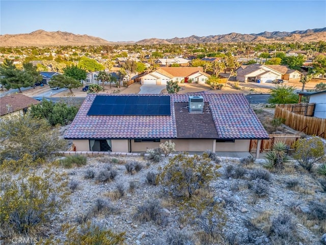8244 Balsa Ave, Yucca Valley, CA 92284 - aerial perspective of suburban area with a mountain backdrop