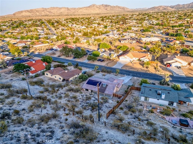 8244 Balsa Ave, Yucca Valley, CA 92284 - aerial view of residential area with a mountainous background and a desert landscape