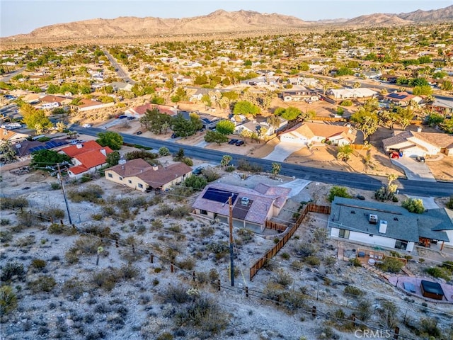 8244 Balsa Ave, Yucca Valley, CA 92284 - aerial view of residential area featuring mountains and a desert landscape