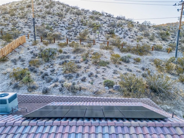 8244 Balsa Ave, Yucca Valley, CA 92284 - view of tennis court with a mountain view
