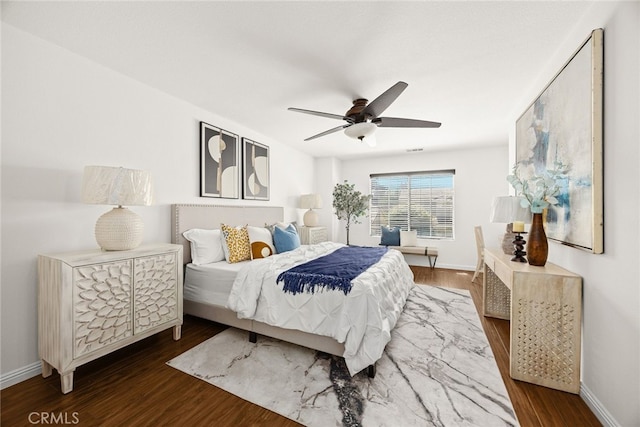 356 Freedom, Upland, CA 91786 - bedroom featuring wood finished floors, baseboards, and ceiling fan