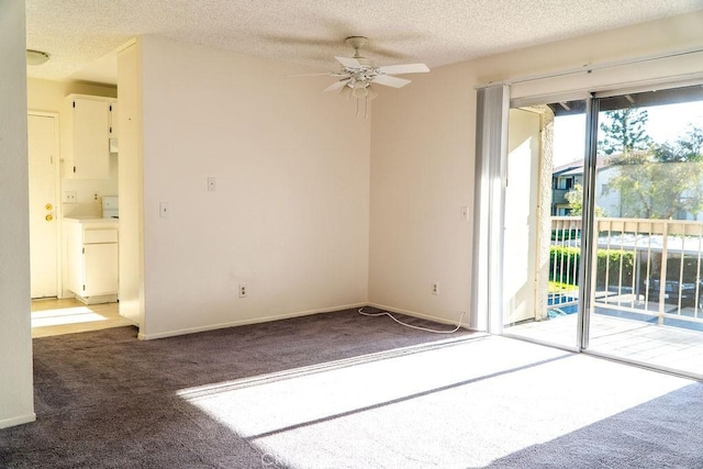 8990 19th St Unit 268, Rancho Cucamonga, CA 91701 - empty room with carpet flooring, a ceiling fan, and a textured ceiling