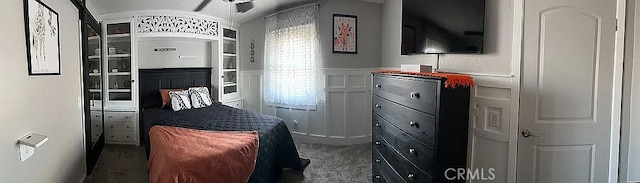 bedroom featuring carpet floors
