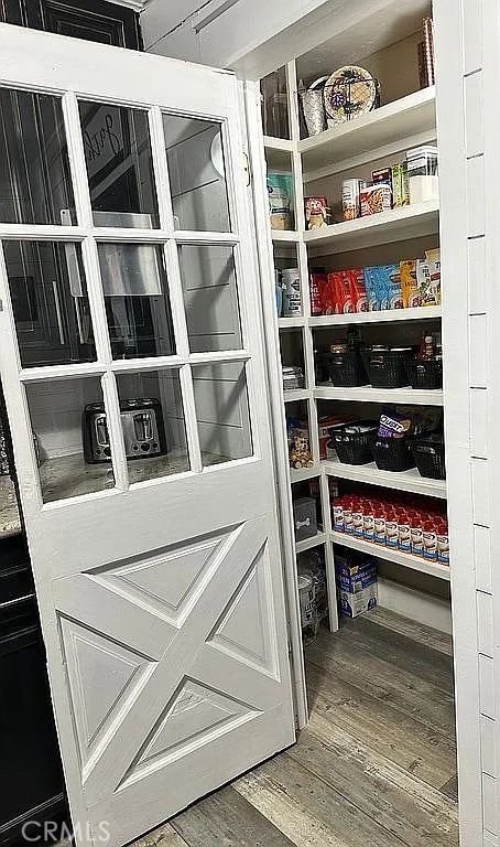 view of storage area