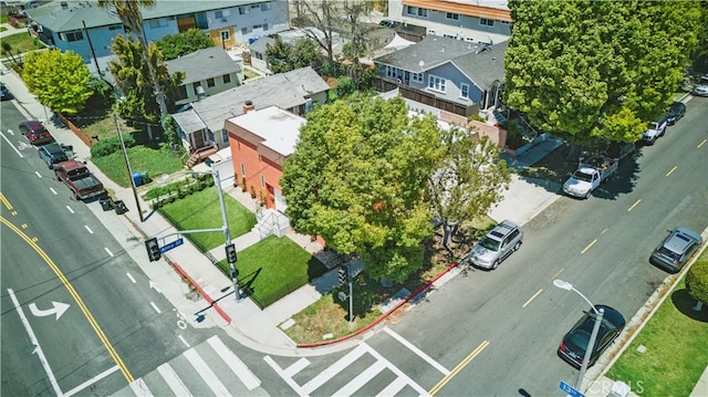 aerial perspective of suburban area