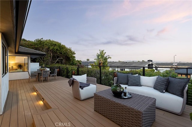 23262 Ellice Cir, Dana Point, CA 92629 - wooden deck featuring an outdoor living space and outdoor dining space