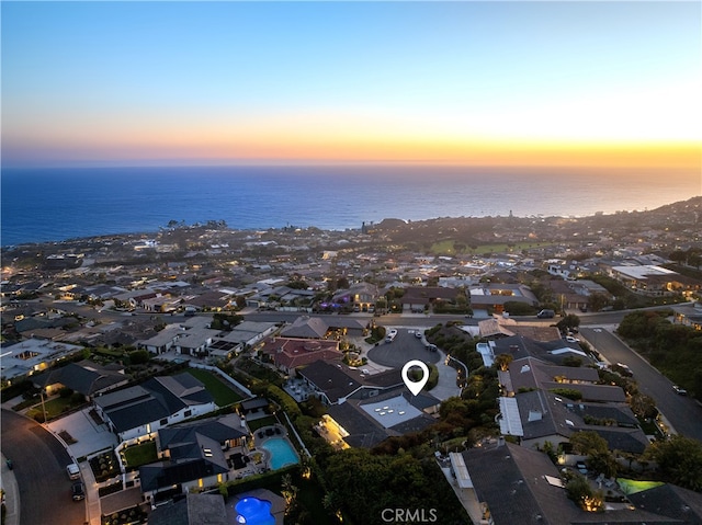 23262 Ellice Cir, Dana Point, CA 92629 - aerial view at dusk of a residential view and a water view