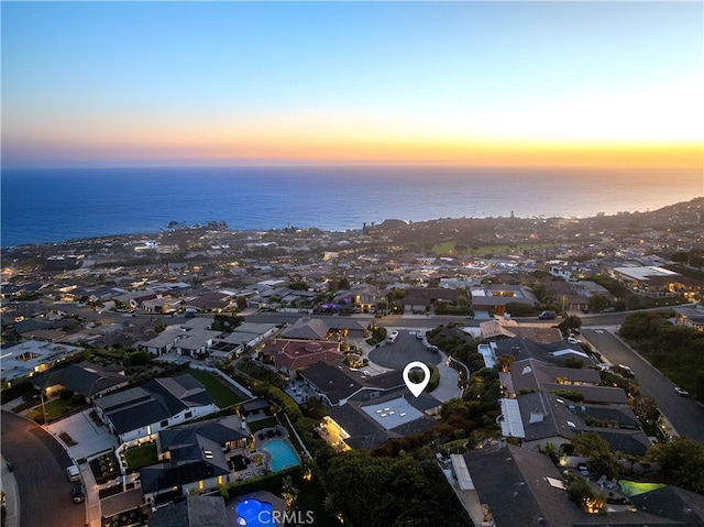 23262 Ellice Cir, Dana Point, CA 92629 - aerial view at dusk of a residential view and a water view