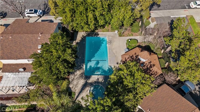 11483 Green Vly, Pacoima, CA 91331 - aerial view of a pool