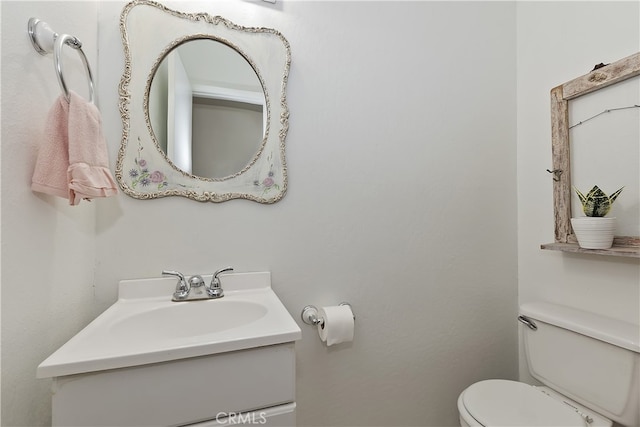 1027 Nesthorn Dr, Crestline, CA 92325 - half bath featuring toilet and vanity