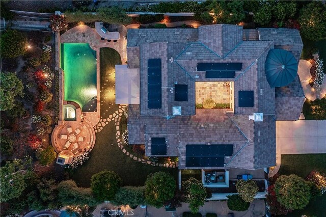 view from above of property