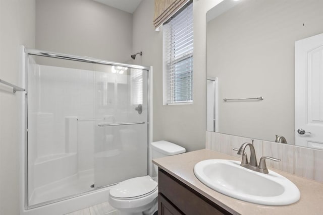 1797 Santa Christina Ave, Chula Vista, CA 91913 - full bathroom featuring a stall shower, toilet, and vanity