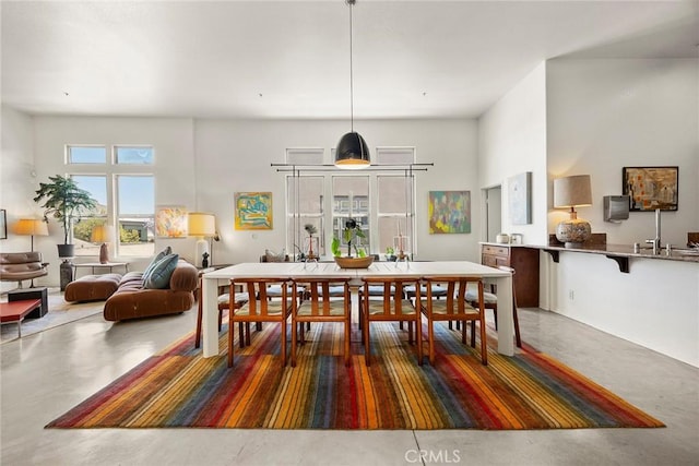 253 N Bush St, Santa Ana, CA 92701 - dining room with finished concrete floors