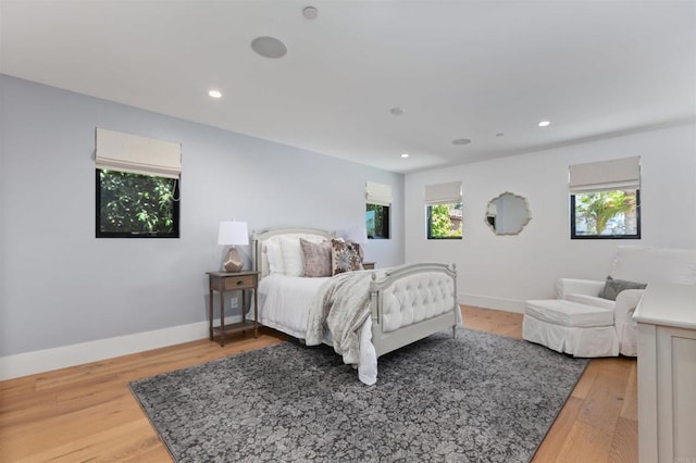 417 Warwick Ave, Cardiff By The Sea, CA 92007 - bedroom with light wood-style floors, recessed lighting, and baseboards