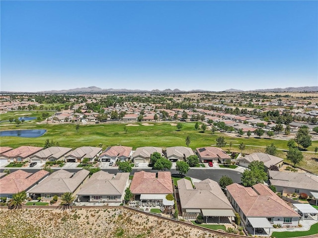 19575 Vermillion Ln, Apple Valley, CA 92308 - aerial view of residential area featuring a water and mountain view and a golf course