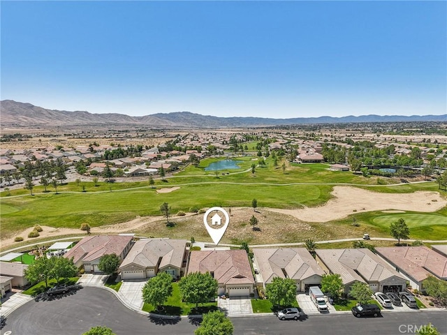 19575 Vermillion Ln, Apple Valley, CA 92308 - aerial perspective of suburban area featuring a golf course and a water and mountain view