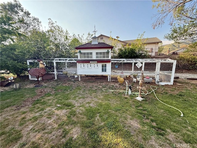 9869 Kehl Canyon Rd, Cherry Valley, CA 92223 - back of house with exterior structure