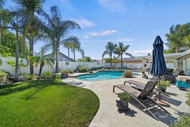 1266 Marina Rd, Corona, CA 92880 - view of swimming pool featuring a patio area