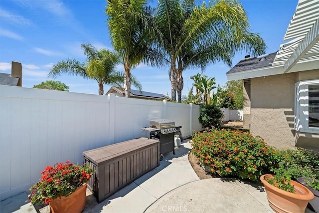 1266 Marina Rd, Corona, CA 92880 - view of patio featuring fence and grilling area