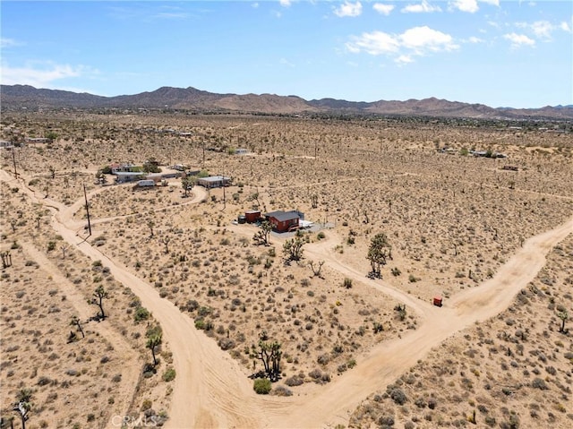 59101 Joshua Dr, Yucca Valley, CA 92284 - overview of rural landscape with a desert landscape and a mountainous background