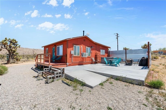 59101 Joshua Dr, Yucca Valley, CA 92284 - back of property featuring a patio and cooling unit