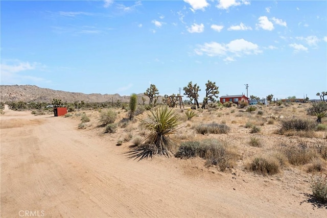 59101 Joshua Dr, Yucca Valley, CA 92284 - view of street with a mountain view and a view of rural / pastoral area