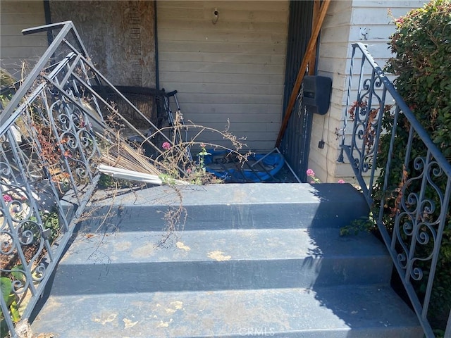 view of stairs