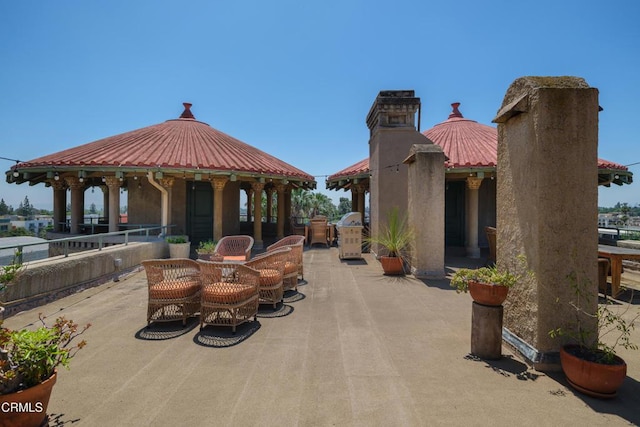 99 S Raymond Ave Unit 409, Pasadena, CA 91105 - view of patio featuring a gazebo
