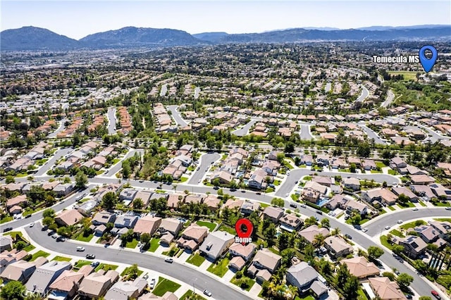 42631 Hussar Ct, Temecula, CA 92592 - aerial view of residential area with a mountainous background