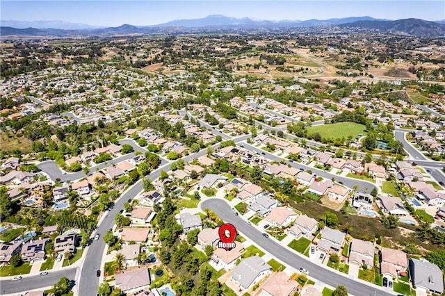42631 Hussar Ct, Temecula, CA 92592 - aerial view of residential area featuring a mountainous background