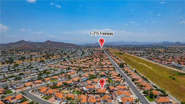 29331 Mawr Ct, Menifee, CA 92586 - aerial view of residential area featuring mountains
