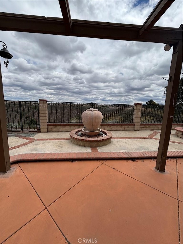 17092 Whispering Brook Way, Riverside, CA 92503 - view of patio / terrace with fence