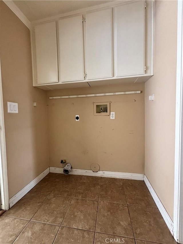 17092 Whispering Brook Way, Riverside, CA 92503 - washroom featuring washer hookup, electric dryer hookup, baseboards, and tile patterned floors