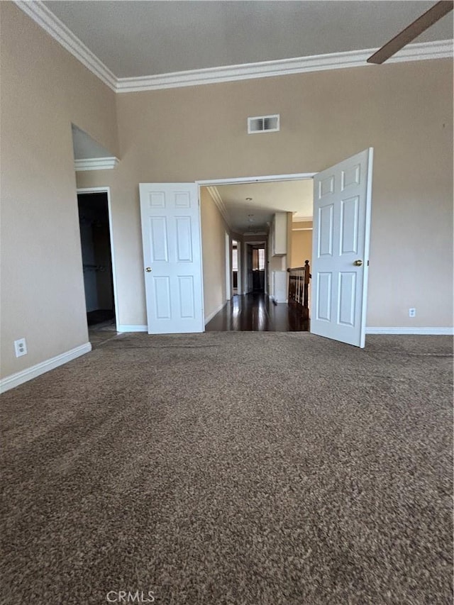 17092 Whispering Brook Way, Riverside, CA 92503 - spare room with ornamental molding, carpet, and baseboards