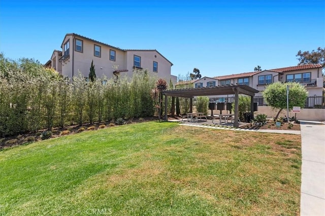 7501 Eagle Dr Unit 101, Santee, CA 92071 - view of yard featuring a pergola and a patio