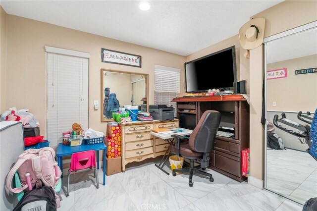 11149 Liverpool Ln, Riverside, CA 92503 - office space featuring marble look tile flooring and recessed lighting