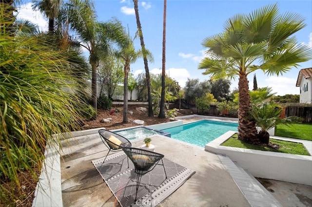 30901 Wellington Cir, Temecula, CA 92591 - view of swimming pool with a fenced backyard and a patio area