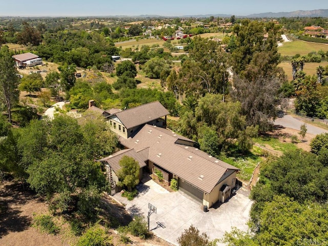view from above of property