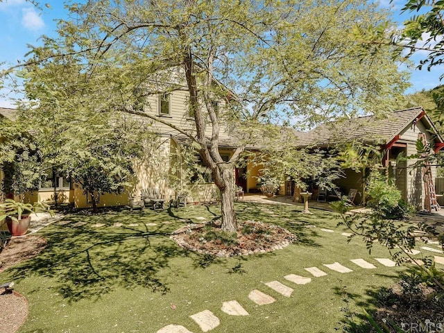 view of green lawn