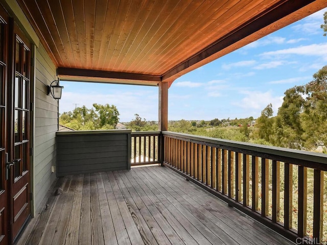 view of deck