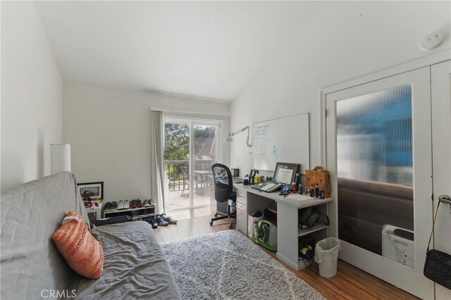 6621 Caro St Unit 111, Paramount, CA 90723 - office space featuring wood finished floors and vaulted ceiling