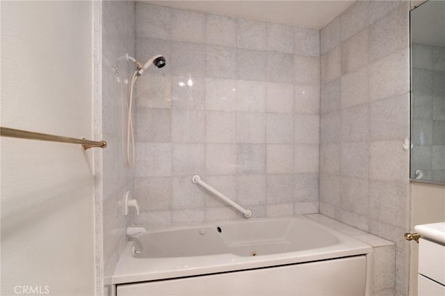32735 Seagate Dr Unit 304-D, Rancho Palos Verdes, CA 90275 - bathroom featuring a bathtub, a shower, and vanity