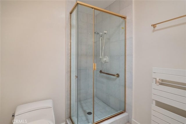 32735 Seagate Dr Unit 304-D, Rancho Palos Verdes, CA 90275 - bathroom featuring a stall shower and toilet